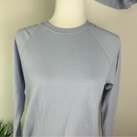 Honeydew Pajama Set Shorts Womens Blue Waffle Long Sleeve Size XS - Picture 4 of 7